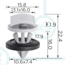   Audi Seat Skoda Vw küszöbborítás ívburkolat rögzítő patent WHT009448