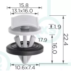 Audi Seat Skoda Vw küszöbborítás ívburkolat rögzítő patent WHT009448