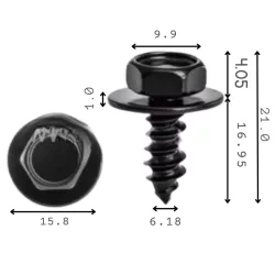 Toyota Karosszéria önmetsző rögzítőcsavar alátéttel 90159-60623