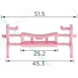 Mitsubishi Tető díszléc rögzítő patent 7403A143