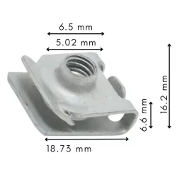 Toyota Lexus Sárvédő Lökhárító légterelő füles lemezanya u-típusú 90179-06349