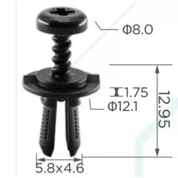 Mercedes W123 W140 C E ventilátortartók hűtőelemek rögzítő patent A0009904492