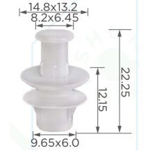   Renault Dacia karosszériaelemek ajtóburkolatok díszlécek rögzítő patent 217466371R