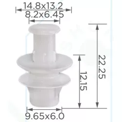 Renault Dacia karosszériaelemek ajtóburkolatok díszlécek rögzítő patent 217466371R