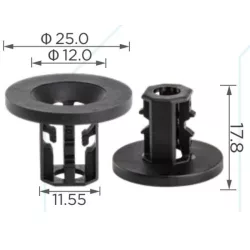 Hyundai Kia lökhárító és padlólemez-borítás rögzítő patent 1420706180N