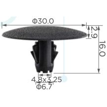   Subaru motorháztető szigetelésrögzítő patent 90814FC001