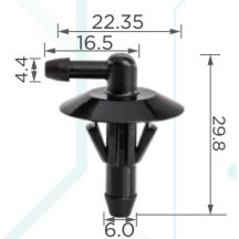   Mercedes Vito Sprinter Vw Crafter Szélvédőmosó csatlakozóelem A6318690024