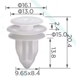 Subaru Belső burkolat rögzítő patent 909130105