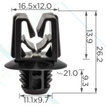   Renault Nissan Lada Mitsubishi Fékcső rögzítőbilincs 7703179026