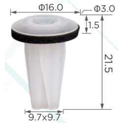  Nissan Infiniti karosszériaelemek csavar alatti rögzítő 9018906203