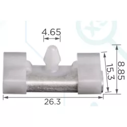 Bmw E38 szélvédő díszléc rögzítő patent 51318125892