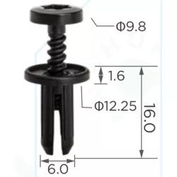 Citroen Peugeot burkolatok karosszériaelemek rögzítő patent 6991.F0