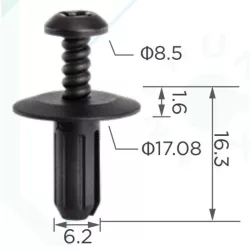 Mercedes C E S Sprinter Díszléc Burkolat rögzítő patent A0009904692