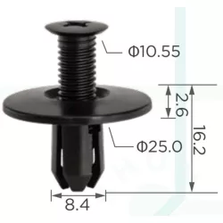 Mercedes Smart Burkolat rögzítő patent A1639900292