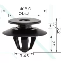 Mercedes Belső külső burkolatrögzítő patent A0089887378