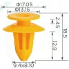 Mercedes kárpit rögzítő patent sárga A0019916498 Mercedes kárpit rögzítő patent sárga A0019916498