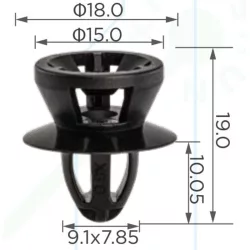 Peugeot Citroen Opel Kárpitrögzítő patent 9842654180
