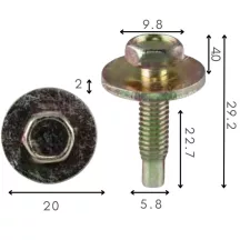 Univerzális Gépjármű metrikus csavar 9849552
