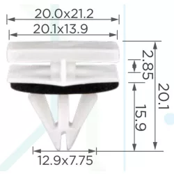 Opel Renault Alfa Romeo Iveco Díszléc rögzítő patent 7703077420
