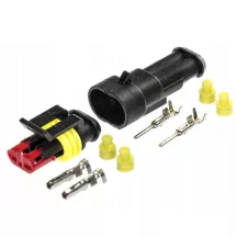   Iveco 2 pólusú elektromos csatlakozó készlet Anya és apa dugó 98435347