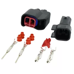 Ford Chevrolet Üzemanyag Befecskendező Csatlakozó készlet 2-tűs 6U2Z-14S411-GA