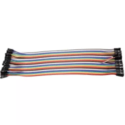 Dupont jumper kábel készlet 20cm Apa–Apa (40db) réz vezető