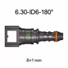 SAE 6.30 mm egyenes üzemanyagcső gyorscsatlakozó 8x1 mm PA csőhöz SAE 6.30 mm egyenes üzemanyagcső gyorscsatlakozó 8x1 mm PA csőhöz