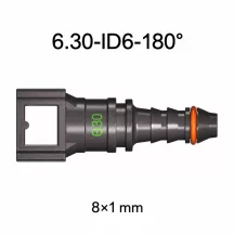   SAE 6.30 mm egyenes üzemanyagcső gyorscsatlakozó 8x1 mm PA csőhöz