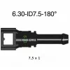 SAE 6.30 mm 180° egyenes üzemanyagcső gyorscsatlakozó 7.5 mm gumi csőhöz SAE 6.30 mm 180° egyenes üzemanyagcső gyorscsatlakozó 7.5 mm gumi csőhöz