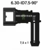 SAE 6.30 mm 180° egyenes üzemanyagcső gyorscsatlakozó 7.5 mm gumi csőhöz SAE 6.30 mm 180° egyenes üzemanyagcső gyorscsatlakozó 7.5 mm gumi csőhöz