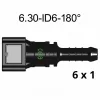 SAE 6.30 mm 180° egyenes üzemanyagcső gyorscsatlakozó 6.0 mm gumi csőhöz SAE 6.30 mm 180° egyenes üzemanyagcső gyorscsatlakozó 6.0 mm gumi csőhöz