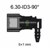 SAE 6.30 mm 90° erősített könyök üzemanyagcső gyorscsatlakozó 5x1 mm PA csőhöz