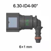 SAE 6.30 mm 90° könyök üzemanyagcső gyorscsatlakozó 6x1 mm PA csőhöz