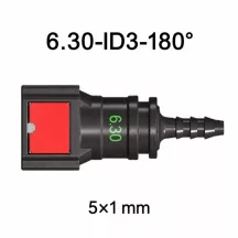 SAE 6.30 mm egyenes AdBlue gyorscsatlakozó 5x1 mm csőhöz