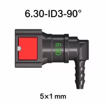   SAE 6.30 mm AdBlue Gyorscsatlakozó, 90° Könyök (5x1 mm csőhöz)