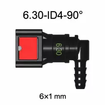   SAE 6.30 mm AdBlue Gyorscsatlakozó, 90° Könyök (6x1 mm csőhöz)