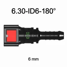   SAE 6.30 mm AdBlue Gyorscsatlakozó, 180° Egyenes (6.0 mm Gumi Csőhöz)