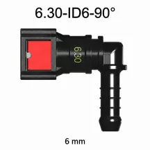  SAE 6.30 mm AdBlue Gyorscsatlakozó, 90° Könyök (6.0 mm Gumi Csőhöz)