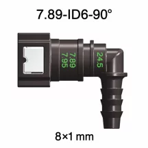   SAE 7.89 mm Üzemanyagcső Gyorscsatlakozó, 90° Könyök (8x1 mm PA csőhöz)
