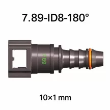   SAE 7.89 mm egyenes üzemanyagcső gyorscsatlakozó 10x1 mm PA csőhöz