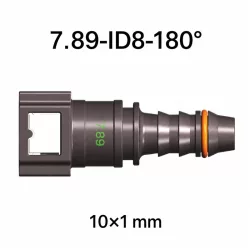 SAE 7.89 mm egyenes üzemanyagcső gyorscsatlakozó 10x1 mm PA csőhöz