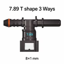   SAE 7.89 mm 3-utas T-elosztó gyorscsatlakozó üzemanyagrendszerhez