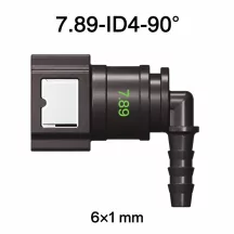   SAE 7.89 mm 90° könyök üzemanyagcső gyorscsatlakozó 6x1 mm PA csőhöz