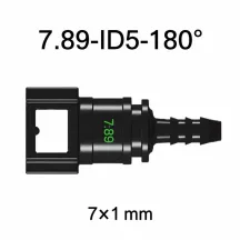   SAE 7.89 mm egyenes üzemanyagcső gyorscsatlakozó 7x1 mm PA csőhöz