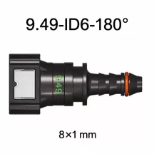   SAE 9.49 mm egyenes üzemanyagcső gyorscsatlakozó 8x1 mm PA csőhöz