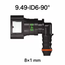   SAE 9.49 mm 90° könyök üzemanyagcső gyorscsatlakozó 8x1 mm PA csőhöz