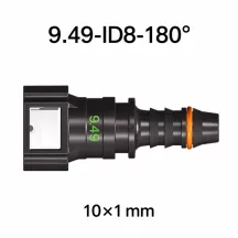   SAE 9.49 mm egyenes üzemanyagcső gyorscsatlakozó 10x1 mm PA csőhöz
