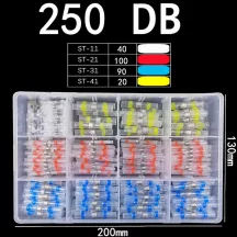   Forrasztógyűrűs zsugorcső és vízálló vezeték összekötő készlet 250 db